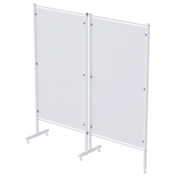 Stainless Steel Medical Screen, Two-Section, Model MCK-25303-01
