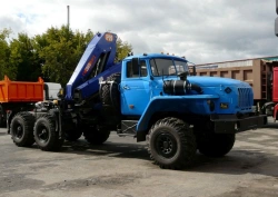 Multi-functional Special Vehicle with Hydraulic Crane MKMA on URAL 5557 Base U0K07N-5Z152