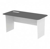 Cappuccino and White Executive Desk 160x80x75 TDI Kids Collection