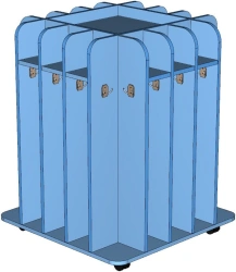 Towel Rack Cabinet - 16mm MDF with 2mm PVC Edging