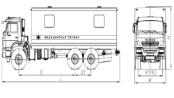 Mobile Medical Complex on KAMAZ 43118-50, Model 675420-10