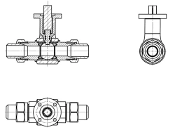 Ball Valve for Electric Drive KSHR DN 10-50 PN 1.6-8.0 MPa