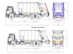 Rear-Loading Garbage Truck Model MK-4548