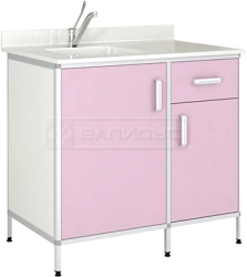 Kitchen Sink Cabinet TM-1LKN with Round Aluminum Frame