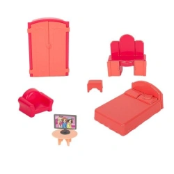 Doll Furniture Set "Bedroom" (7 pieces)