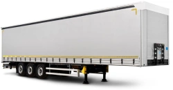 Three-Axle Tarp Semi-Trailer Platform, Modification 871553