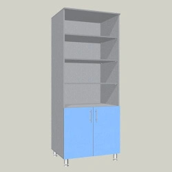 General Purpose Cabinet with Four Open Shelves Model MSh-2