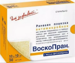 Waxed Mesh Bandage with Dioksidin Ointment 5% 10x10CM 30pcs