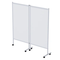 Medical Partition Screen on Wheels, Two-Section, Model MCK-2303