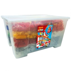 Bauer Firefighters Construction Set (130L Container, 15 Instructions, Thematic Stickers)