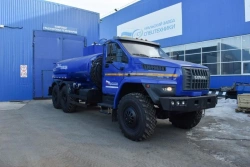 Technical Water and Salt Solution Tank Truck UZST01 Model 6621-26 on Ural 55571-615 Chassis