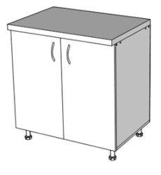 Distribution Table with Shelves - Customizable Design