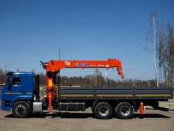 Special Vehicle with Hydraulic Loader Crane KMA on KAMAZ 65117 64K12N-UB