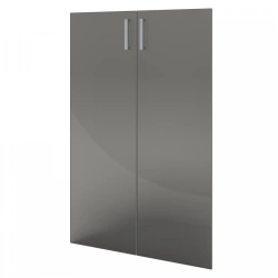 Transparent Glass Doors Set 2 pcs NT-601.2.S