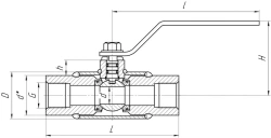 Full Passage Stainless Steel Ball Valve ALSO KSH.M.P.032.40-03