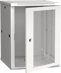 LINEA W 12U Wall-Mounted Cabinet 600x600mm with Perforated Door RAL7035