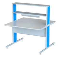 Laboratory Island Table with Superstructure, Light, and Sockets SLOvSN PF