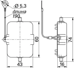 Protective Cover KZMT-P-1V-44x27 for Electrical Connectors
