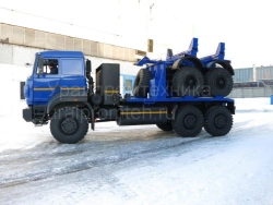 Heavy-Duty Pipe Transport Truck Model 6902G2 on Ural 6370 Chassis