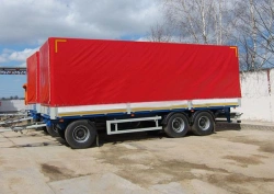 PR-27K Three-Axis Tarpaulin Trailer with BPW HSFALM 9010-15 Axle Unit