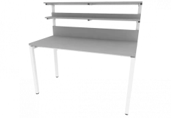 Technological Work Table with Overhead Unit 1300x620x750_1250mm