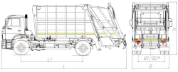 Rear-Loading Garbage Truck Model MK-4542-05