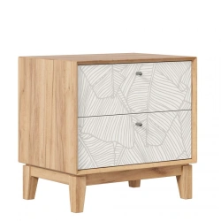 Nightstand Royben LD.640030.000 (Golden Oak/White)