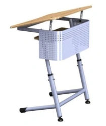 Adjustable Single Student Desk for Schools, Model PL-OUUP2-4