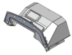 Fiberglass Tabletop S.31P-30.10.030 for Tram Interiors and Exteriors