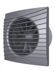 Silent Axial Fan D 100 with Backdraft Damper - SILENT 4C Dark Gray Metal