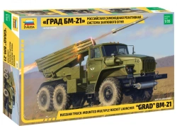 Russian Grad BM-21 Multiple Launch Rocket System Model Kit