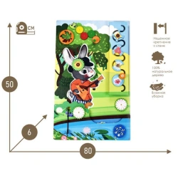 Wall-Mounted Educational Busy Board "Bunny-Jumper" - Fairy Tale Series