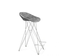 Comfortable Bar Stool with Fabric Upholstery - Sheffilton SHT-ST19-SF1/S66