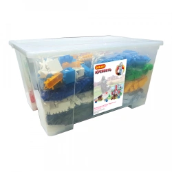 Bauer "Fortress" Building Set with 130L Container, 15 Instructions, Themed Stickers