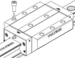 Roller Carriage for Linear Guides V18535