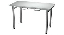 4-Seater Dining Table with Stool Holder 1300x600x750mm