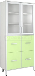 Medical Cabinet with 2 Doors and 4 Drawers - SHM-13K
