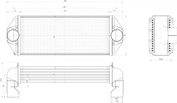 Air Charge Cooler OМ457LA-1317 200 for Turbocharged Engines
