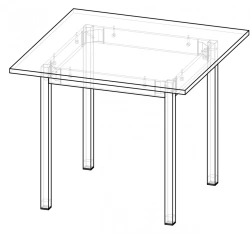 Dining Table ST 5 OB for Home and Office Use