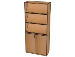 Document Storage Cabinet with Inclined Shelves Model №13/Ш13