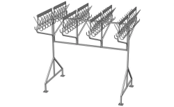 Versatile Wardrobe Hanger with Rotating Brackets VГ-3