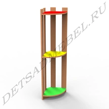 Corner Shelf with Three Decorative Shelves