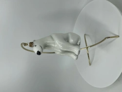 Handcrafted Glass Christmas Ornament "Bear
