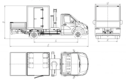 3008GF-1 and 3008GF-2 Vehicles with Crane for Equipment Transport