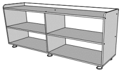 Educational Toy Storage Rack for Learning Materials