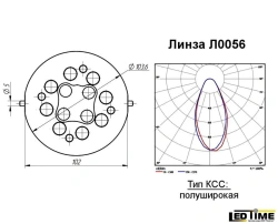 Optical Group Lens for LED Lighting L0056