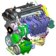 Internal Combustion Engine 1.6L G4FG-5 for Manual Transmission
