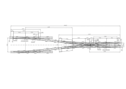 Combination of R65 Type 1/9 Turnouts and R65 Type 2/9 Crossings on LVT-M Blocks