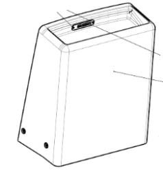 Rear Post Cover for Tram Cars 71-411.16.21.433