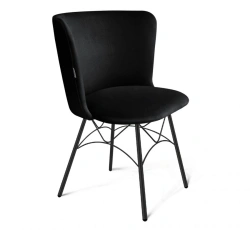 Reliable Metal Frame Chair with Microvelvet Upholstery SHT-ST36/S107